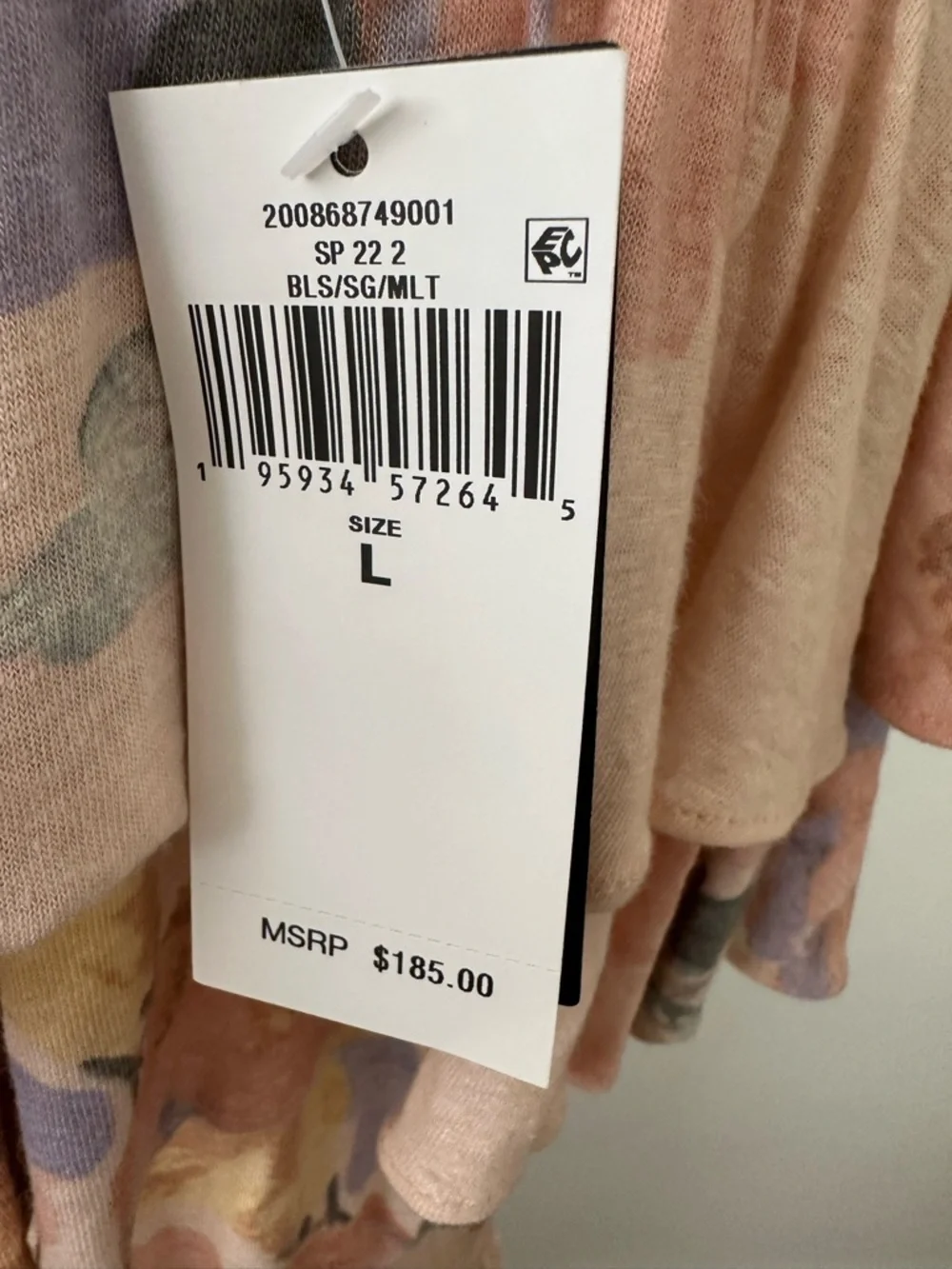 Ralph Lauren Black Label NWT Floral Tiered Off Shoulder Midi Dress Linen Blend L - Picture 10 of 15